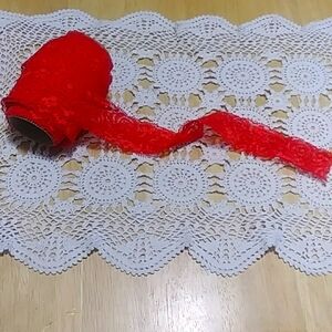 Pretty red lace